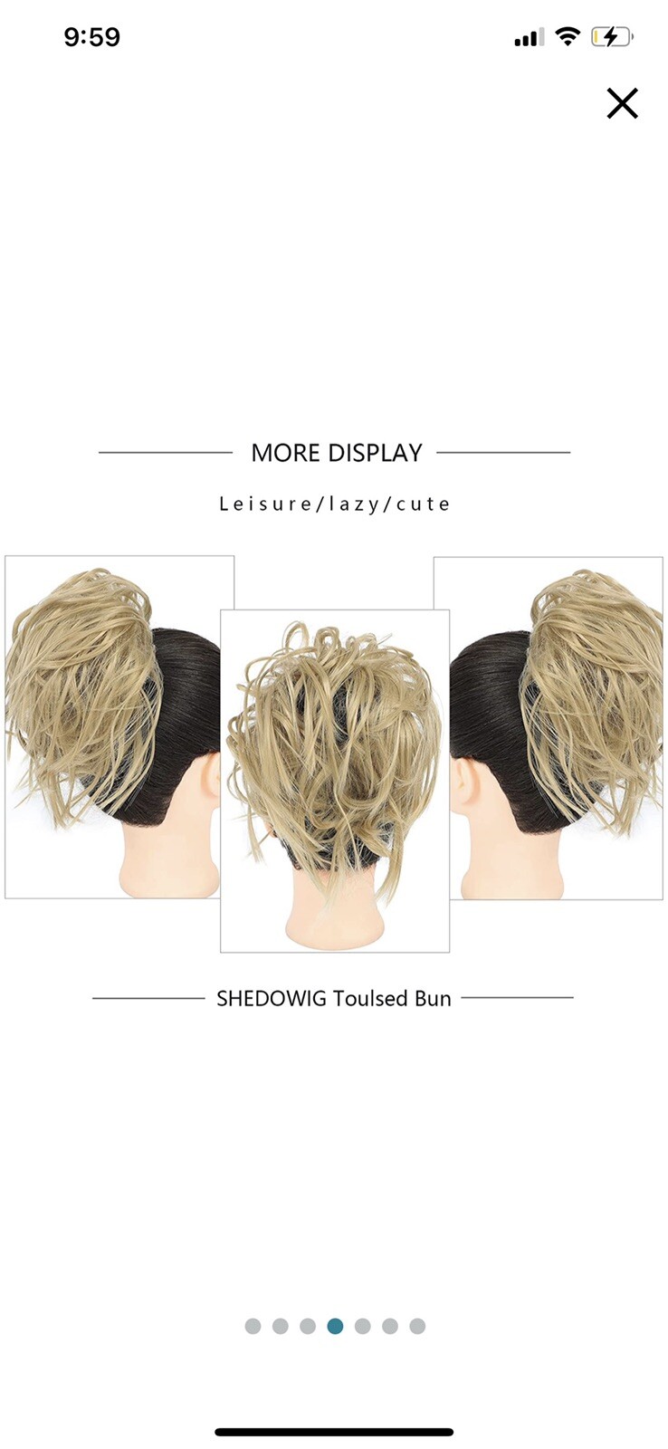Ponytail Updo Scrunchies Tousle Messy Bun Hair Extensions