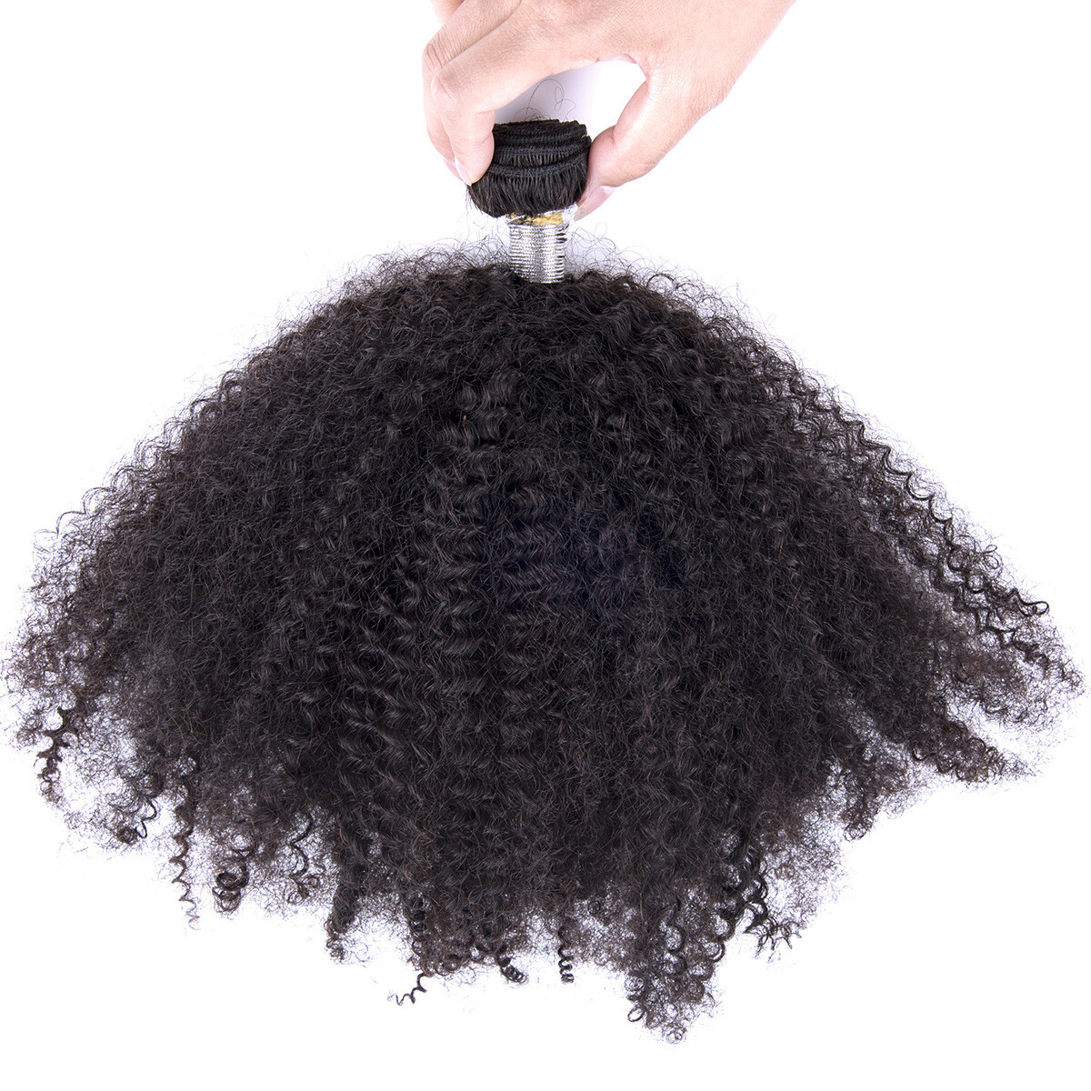 Mongolian Kinky Curly Hair Weft 3Bundles Virgin Afro Human Hair Extension Weaves