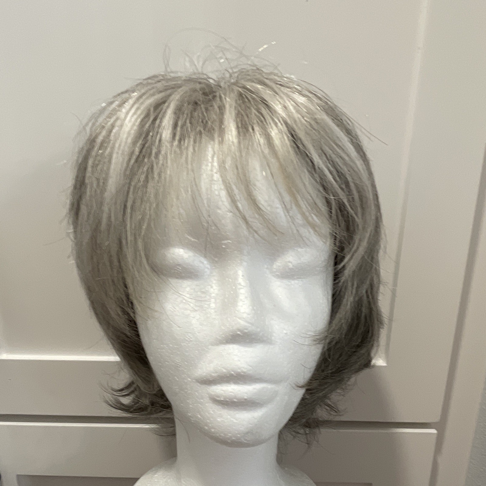 Godivas Secret Synthetic Short Layered Wavy Wig Classic Cap Gray/Silver Freedom