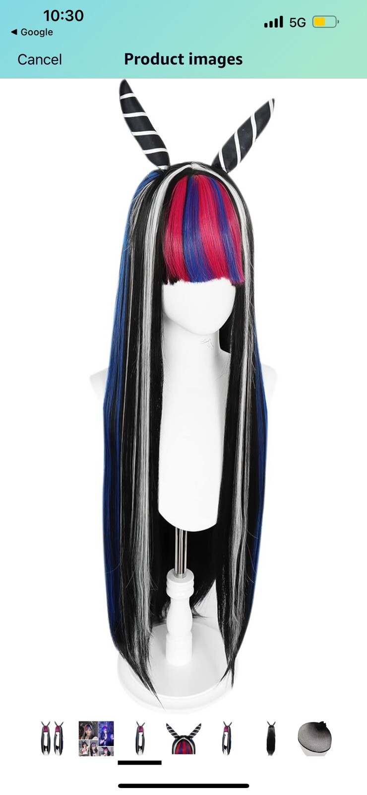 Anime Mioda Ibuki Extra Long 36in Synthetic Hair Wig New Halloween Costume Prop