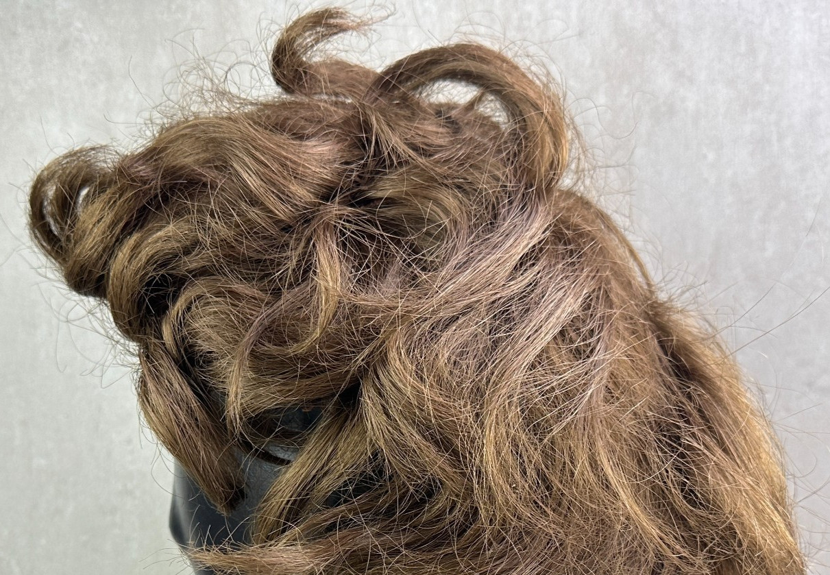 Kanekalon Wig Vintage Brunette 100% Modacrylic Fibre 1960s 1970s JAPAN Hong Kong