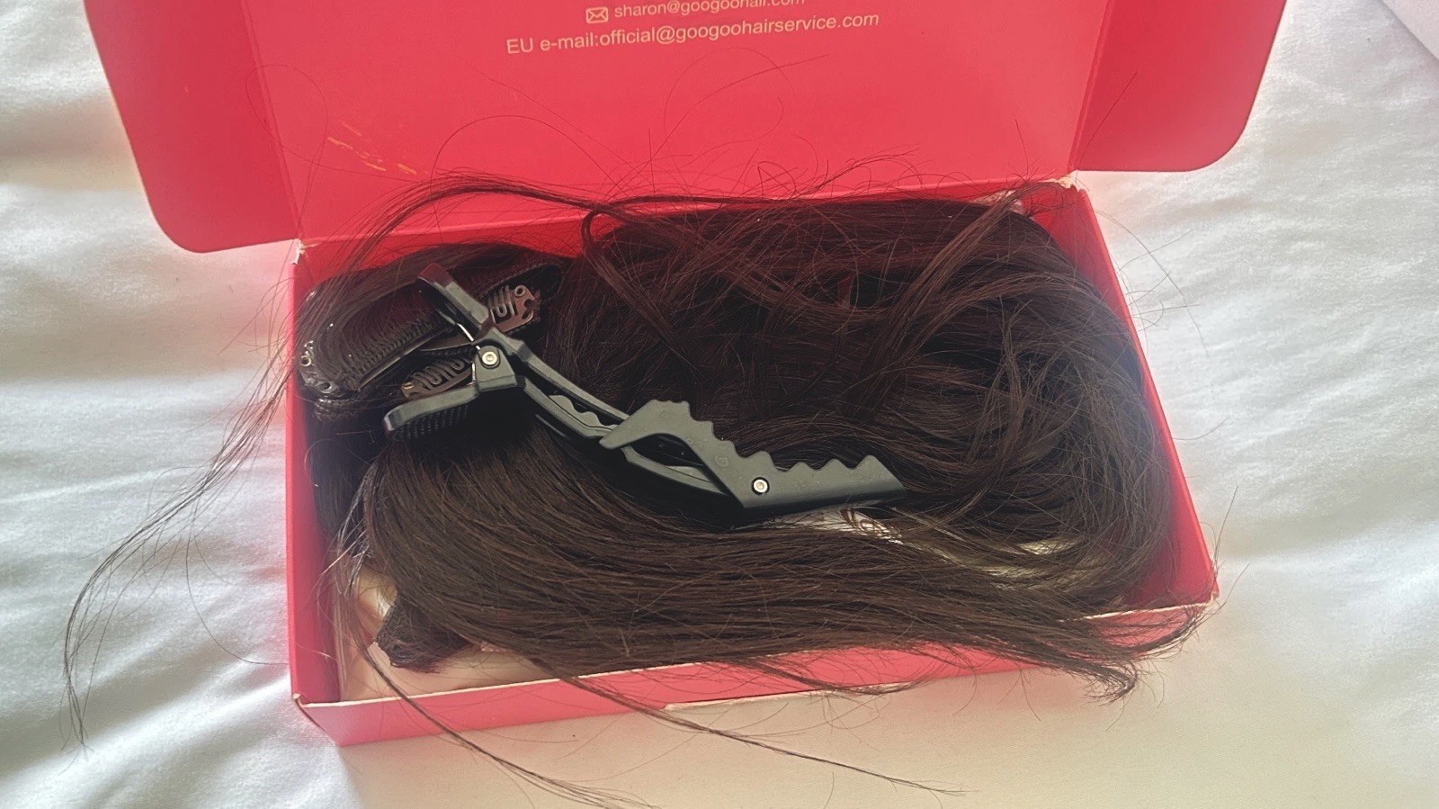 GOO GOO Seamless Clip-In Human Hair Extensions /20 Inch, 9 piece – Ruby Red