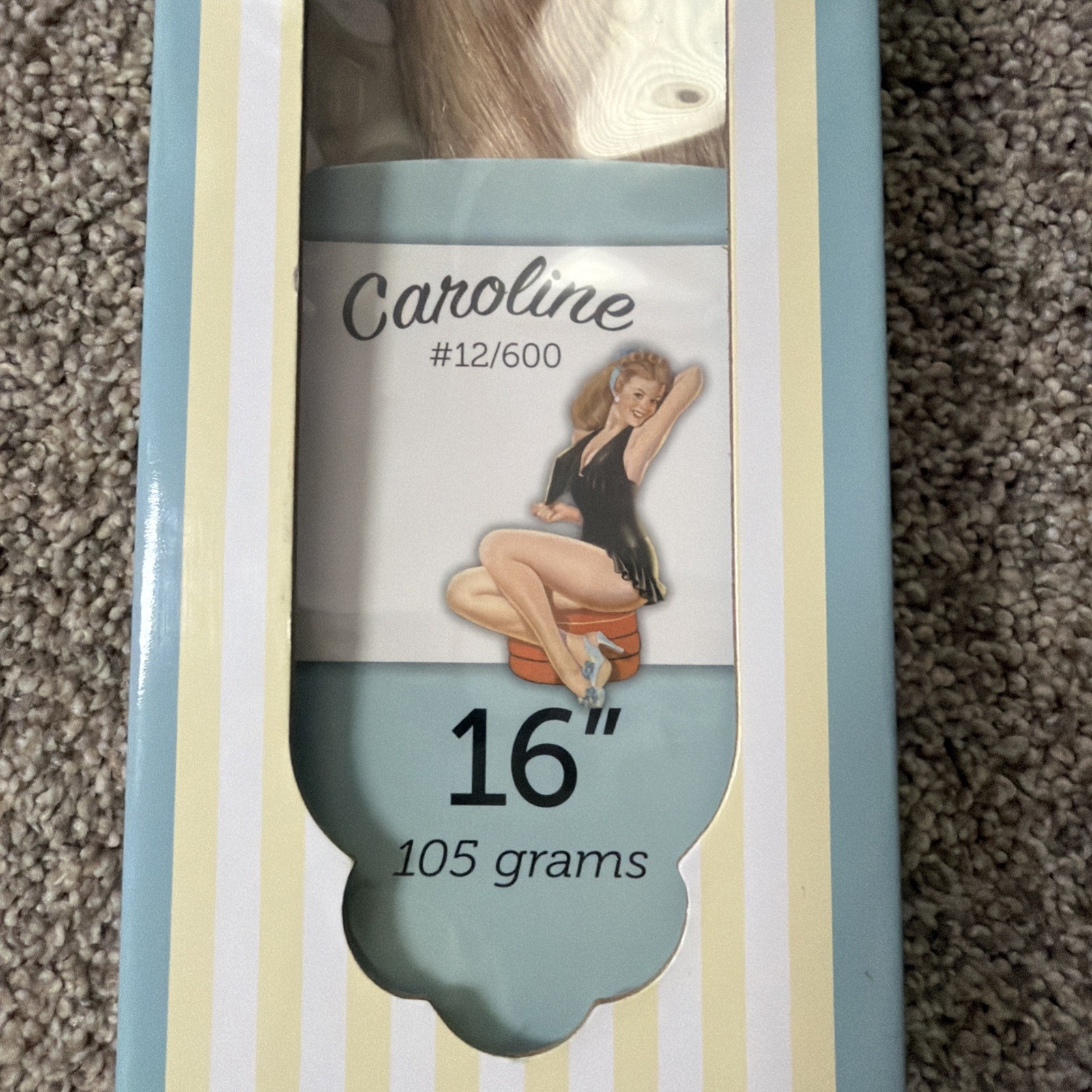 Babe Caroline Hair Extensions Crown #12/600 16″ Remy Hair