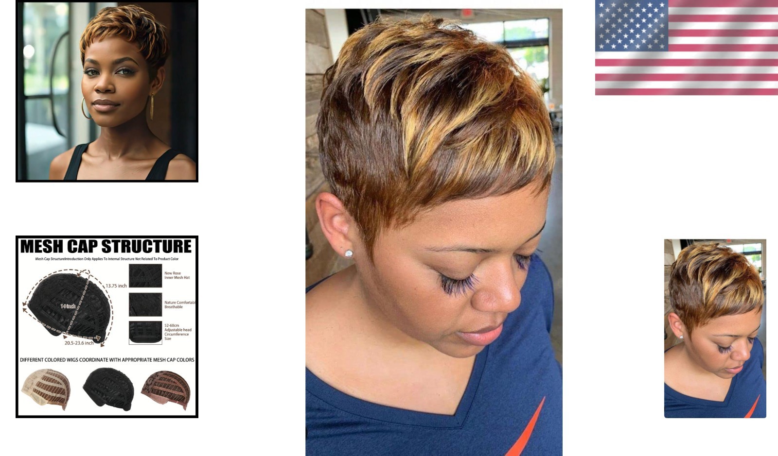 Chic Short Black Pixie Cut Wig for African American Women – Heat Resistant Style