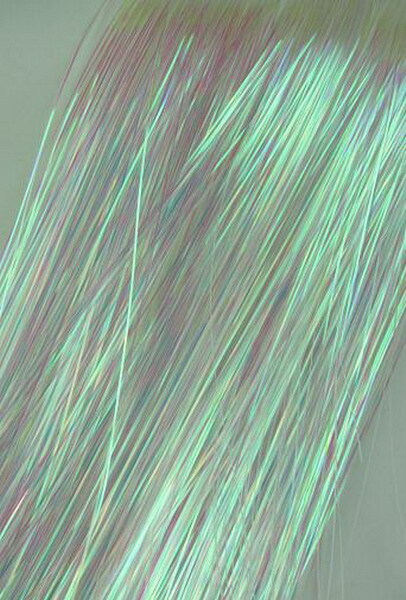 US 600 Strands Holographic Sparkle Woman Hair Glitter Tinsel Extensions Dazzles