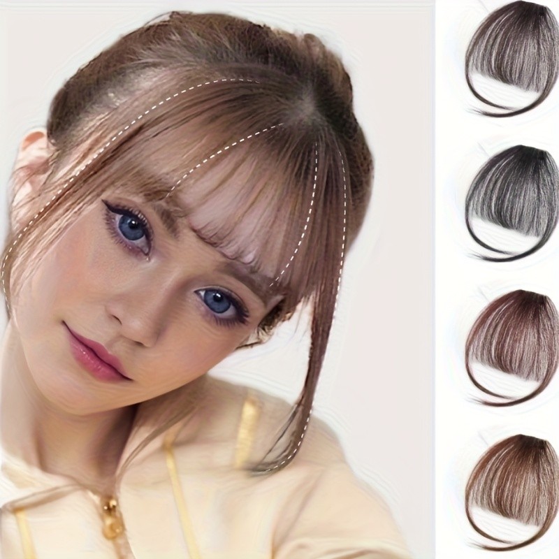 Thin Cute Flexible Durable Trendy Fresh Spring & Summer Markless Air-fried Bangs