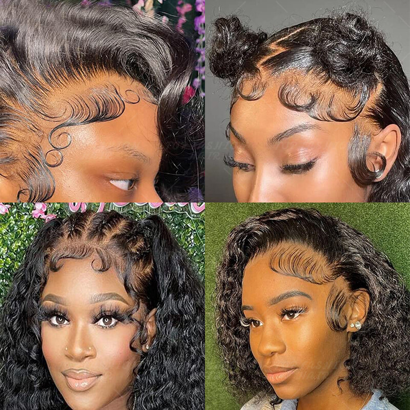 Invisible Baby Hair Lace Edge Stripes Reusable Remy Human Hair Piece Black Women