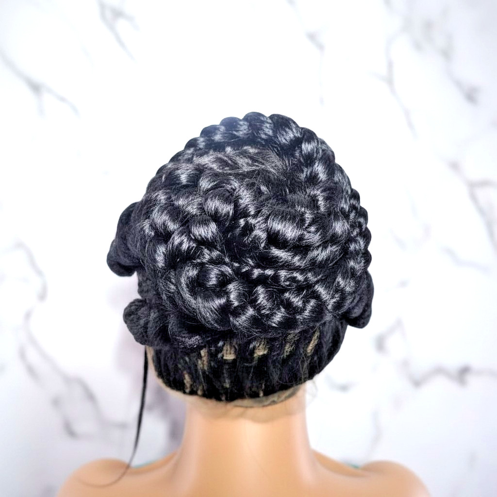 Braided Wig. Large Cornrow Braids. Full Lace with baby hair