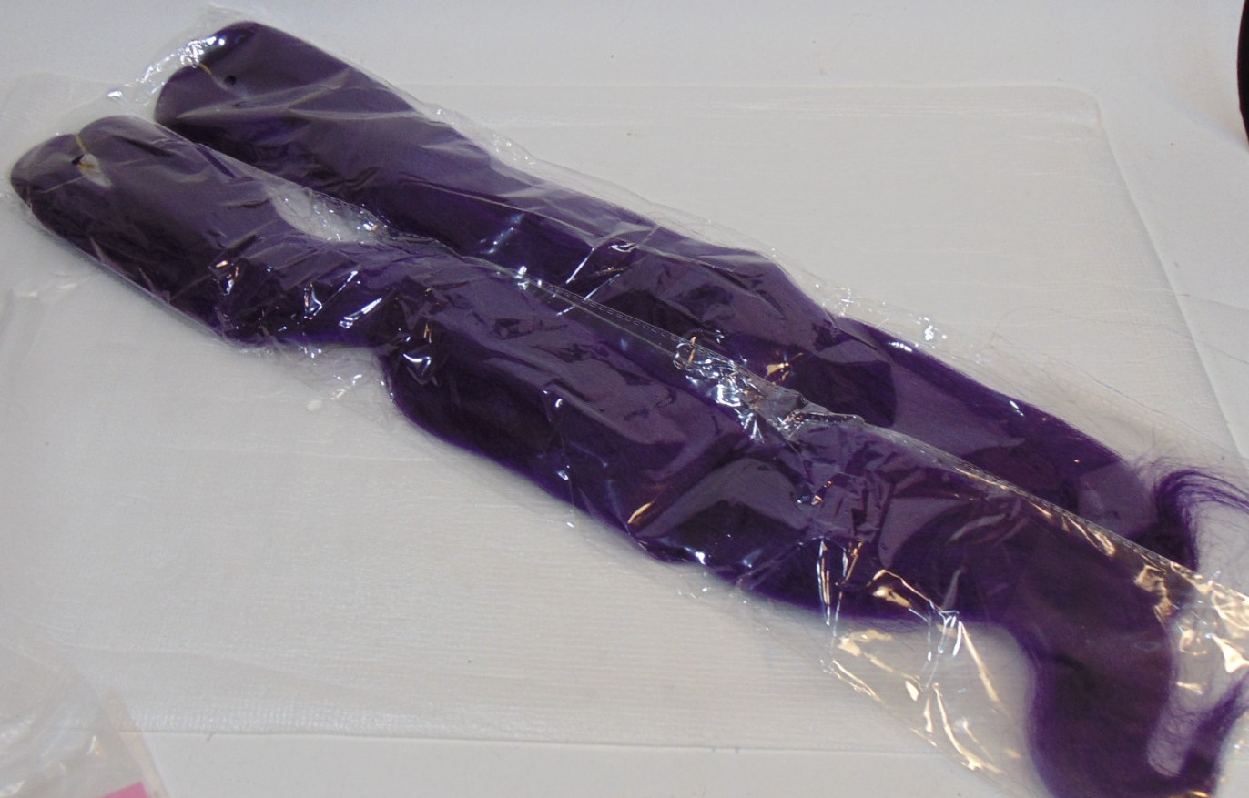 Braid Purple 52” Long Braiding Weaving Styling Twist Crochet Hair 2 Pack Wudas