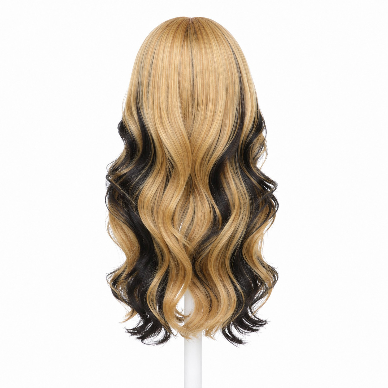 Black and Blonde Wig – Synthetic Lace Front with Natural Pre-Plucked Hairline