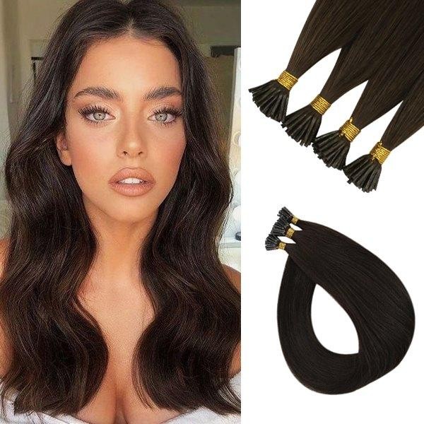 Sunny Hair I-TIP 14in #4 Chocolate Brown Hair Extensions – I-TIP_4_14_50G3