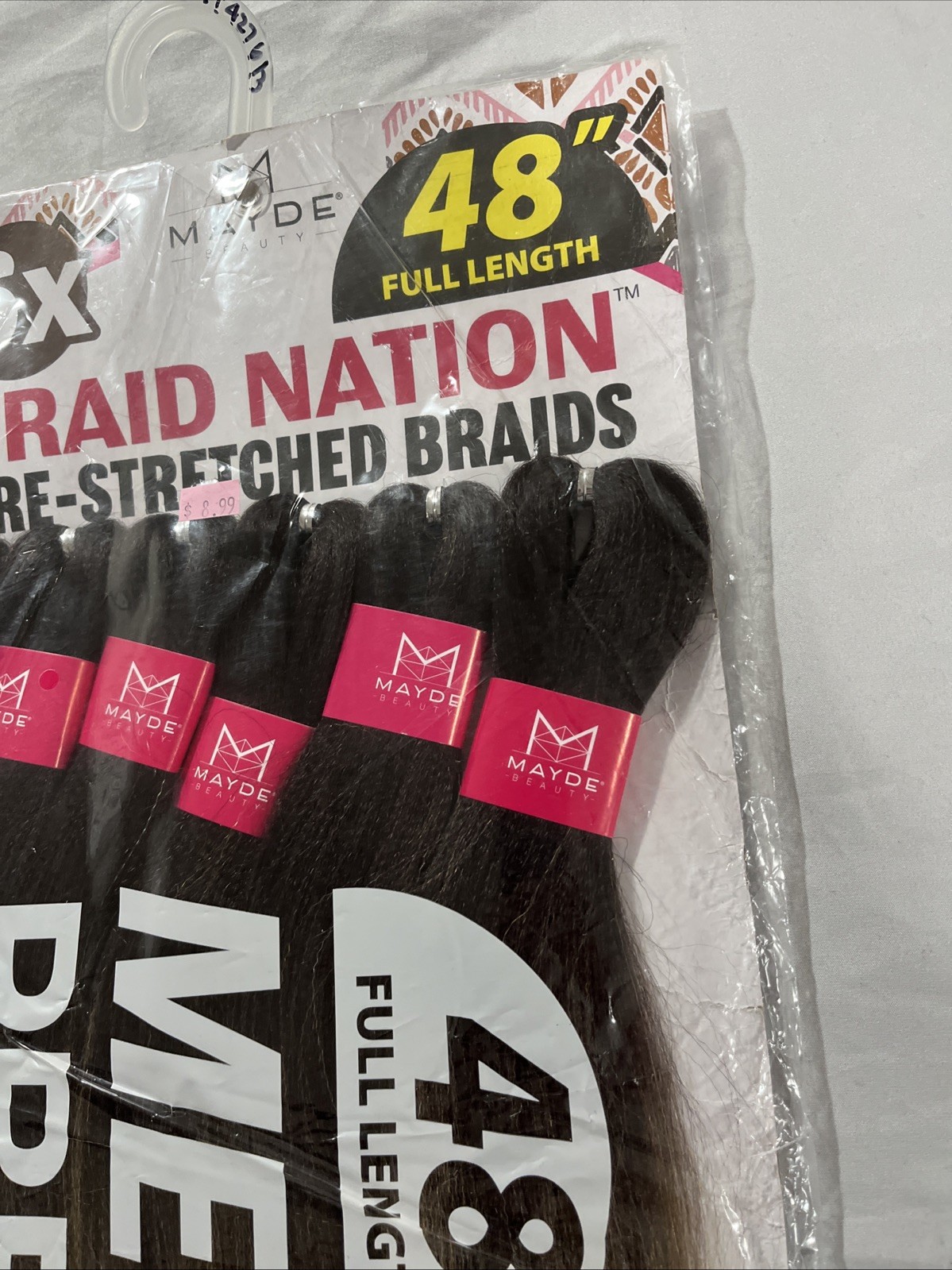 Mayde Braid Pre Stretched Braid 48” 6 Pack Brown / Blonde T27
