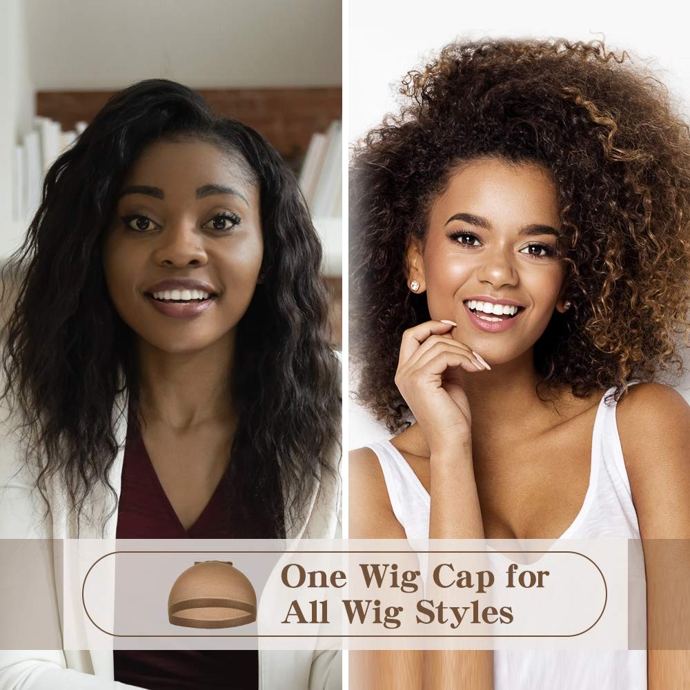 Dreamlover Wig Caps for Dark Skin Women, Stretchy and Soft Nylon Stocking Cap…