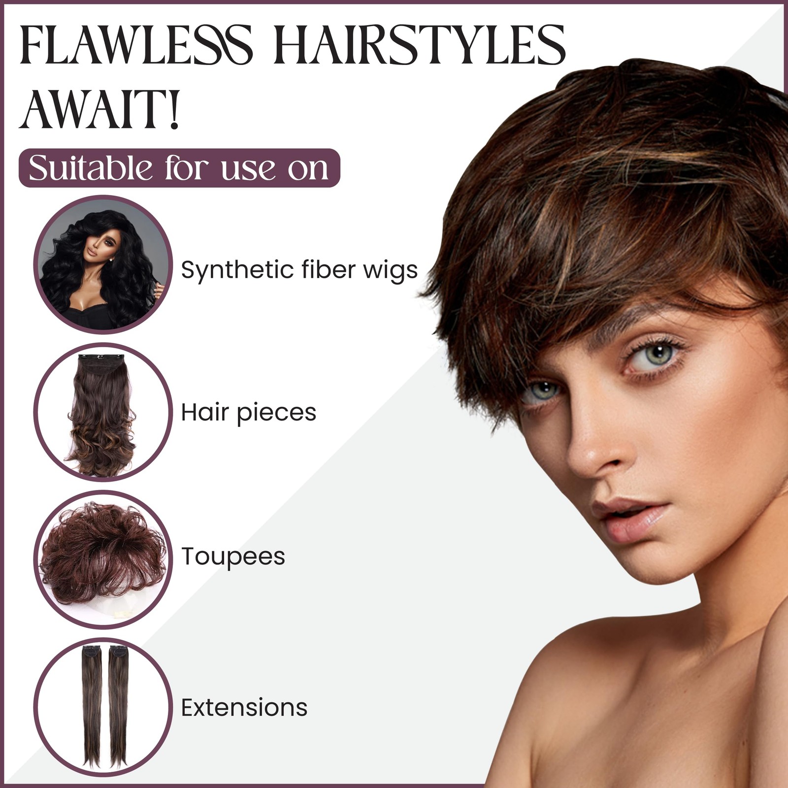 Brandywine Non-Aerosol Wig Spray for Synthetic and Natural Hair Wigs, 8 Ounce