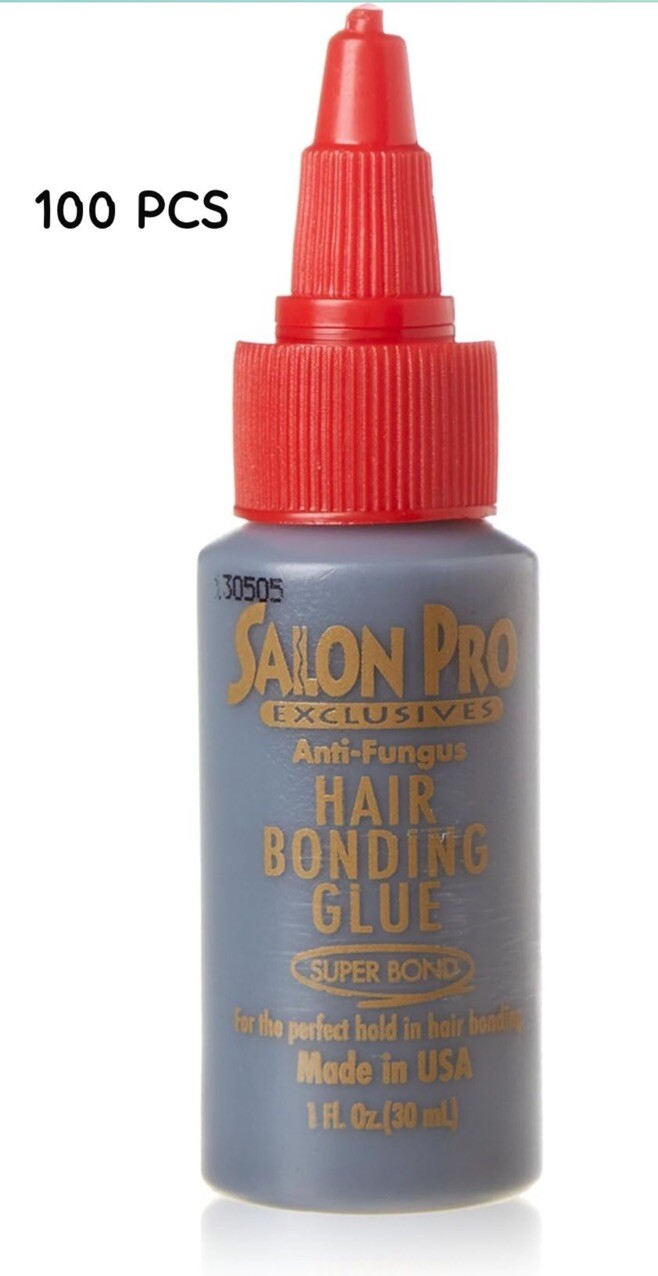 ANTI-FUNGUS HAIR LACE WIG CAP 1oz BONDING ADHESIVE GLUE SUPER BOND (100 pcs)