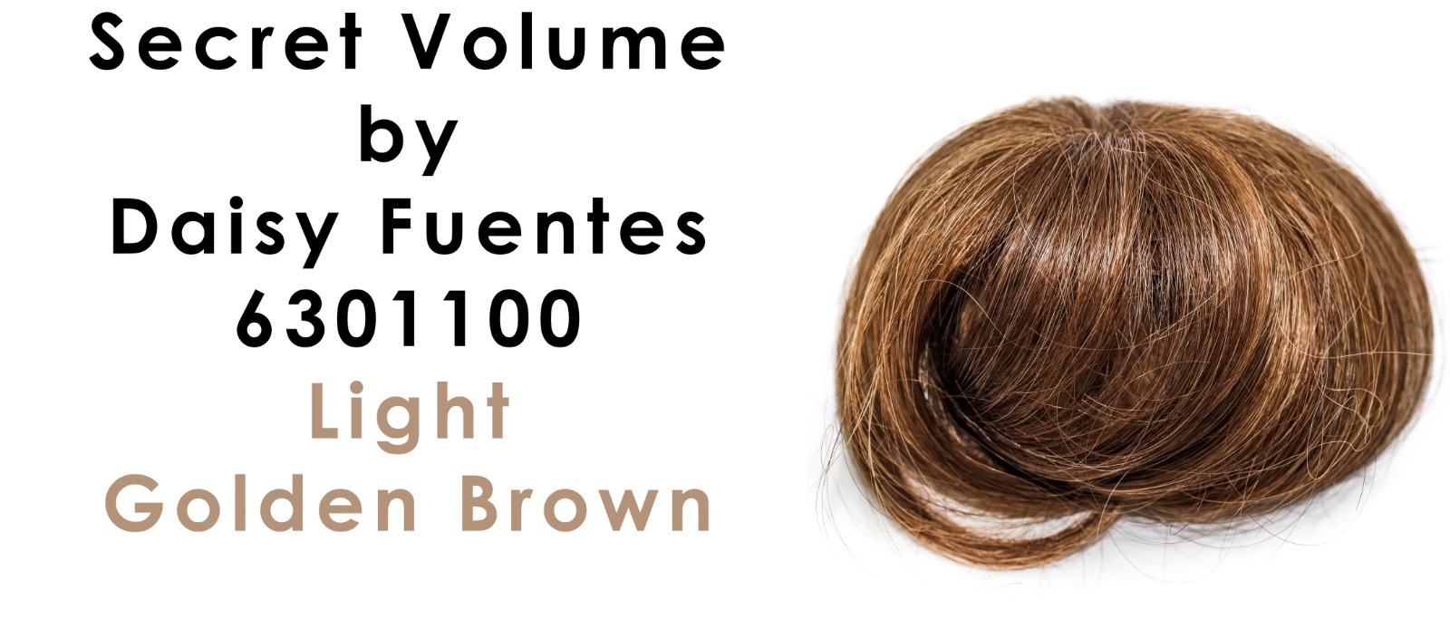 Secret Volume by Daisy Fuentes Hair Closure Color 6301100 Light Golden Brown