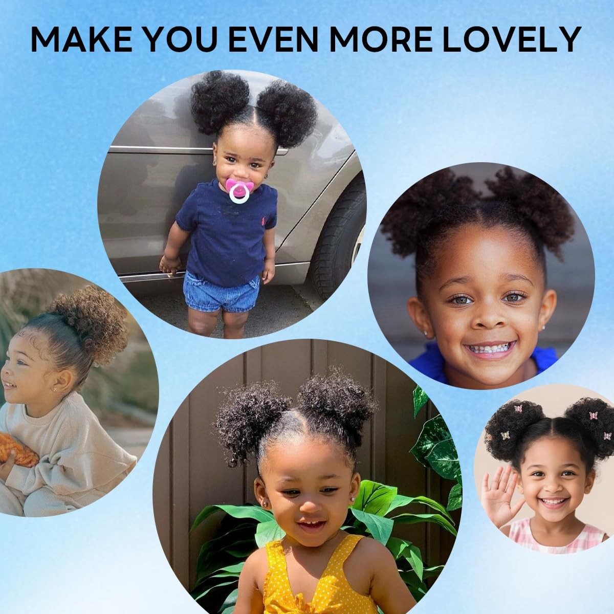 Afro Puff Drawstring Ponytail 4 Inch Curly 100% Remy Human Hair – Easy to Wear