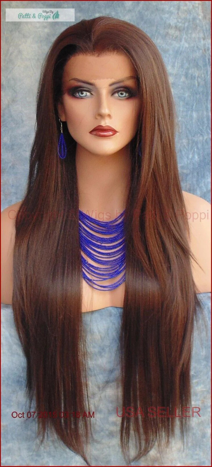 LONG SILKY STRAIGHT HEAT SAFE LACE FRONT WIG CLR FS4.30 LUSTROUS SEXY 156