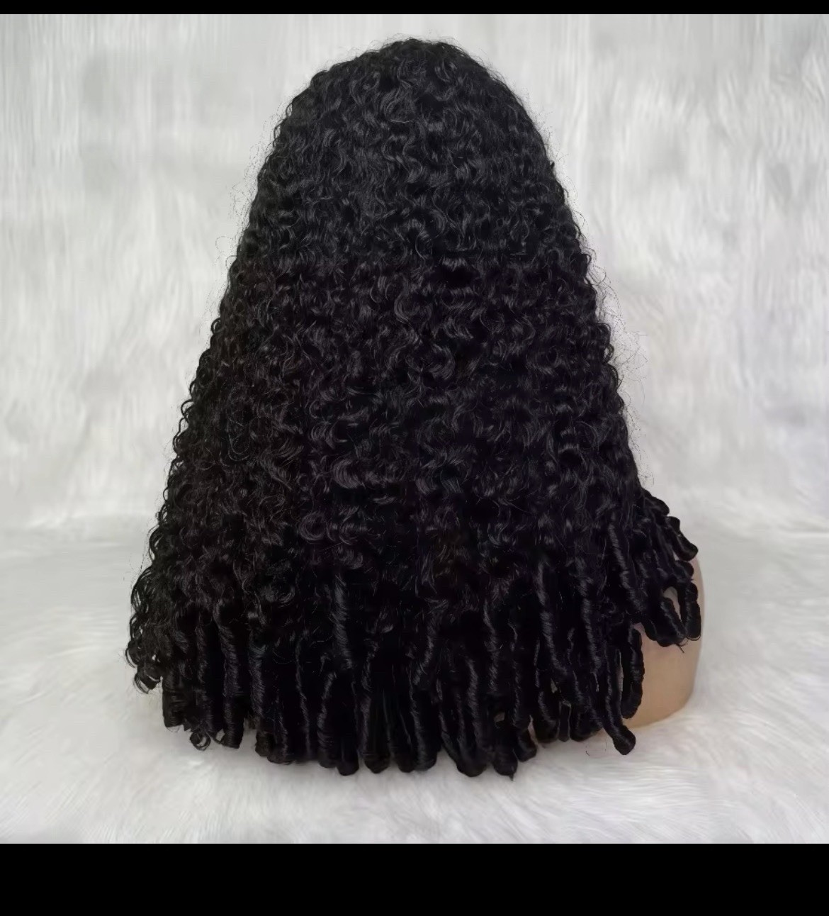 Glueless Lace Front Wig Curly Hair Black Pre-Cut HD Lace Natural Look Women