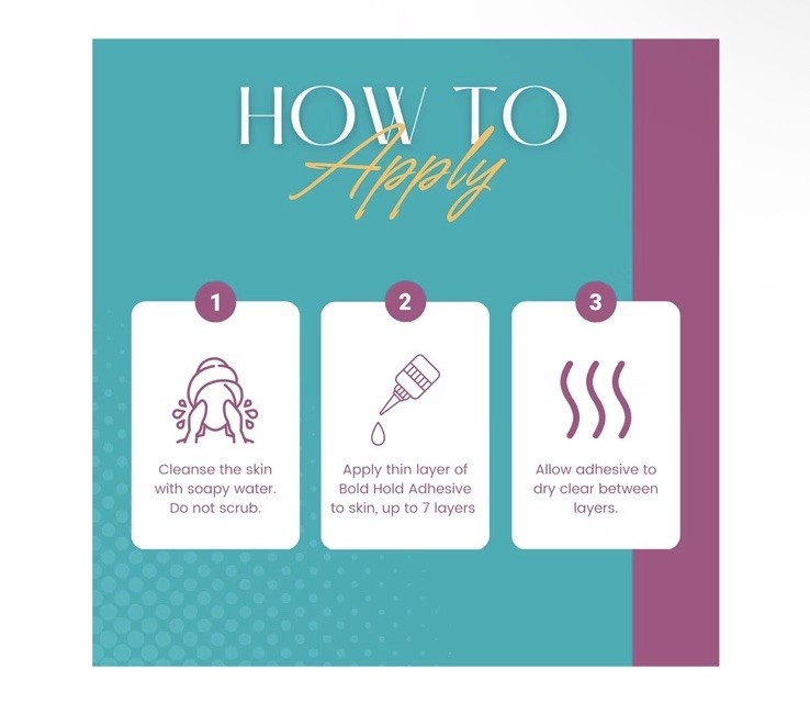 The Hair Diagram Adhesive Glue 1.3 oz Invisible Bonding Humidity Resistant