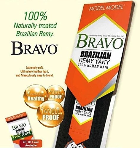 Bravo Brazilian Remy Yaky Human Hair Extensions Weaves # F1B/33 – 14″ 12″ 10″
