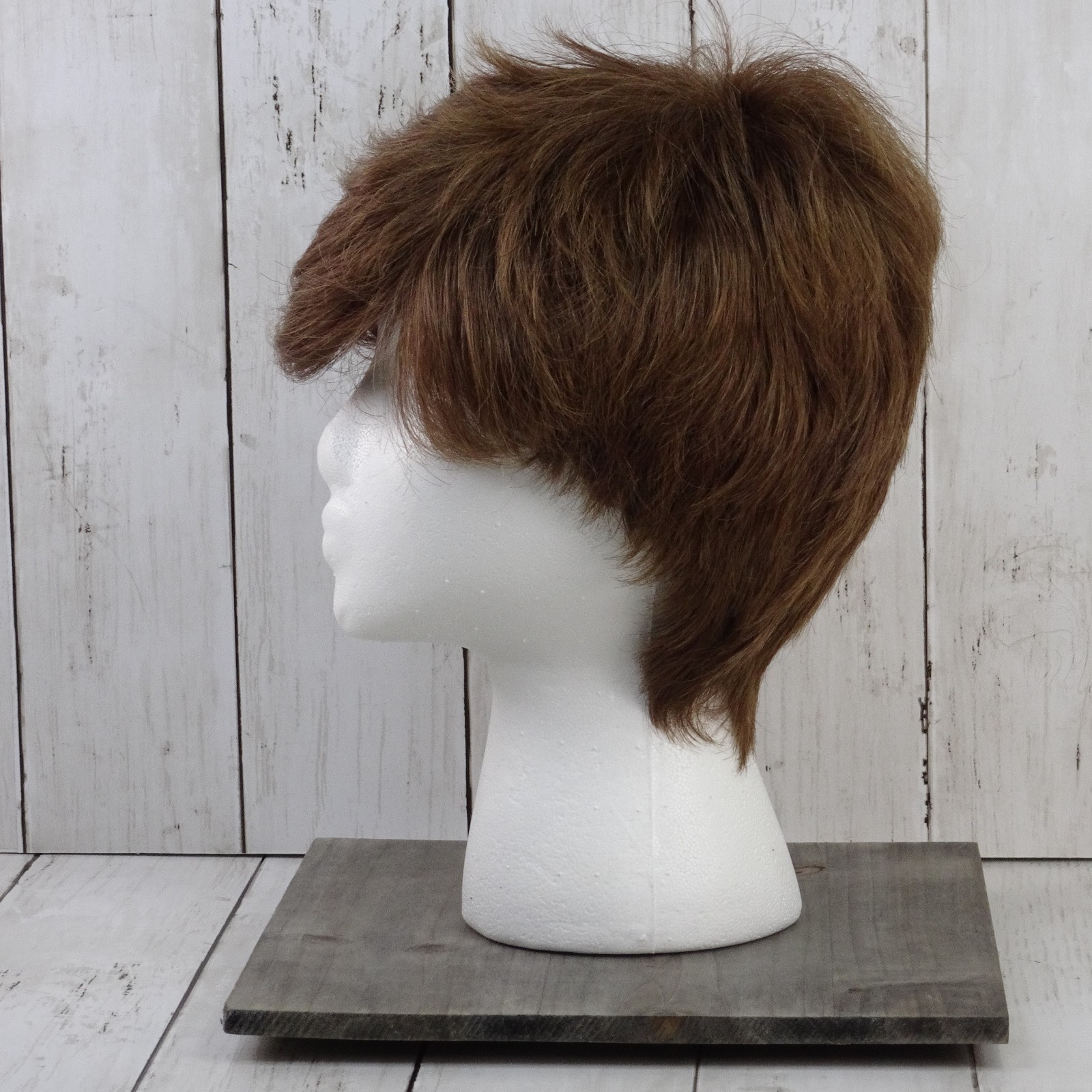 Aspen Women’s Brown Shag Style Wig Fiber Made in Japan Wig Made in Korea