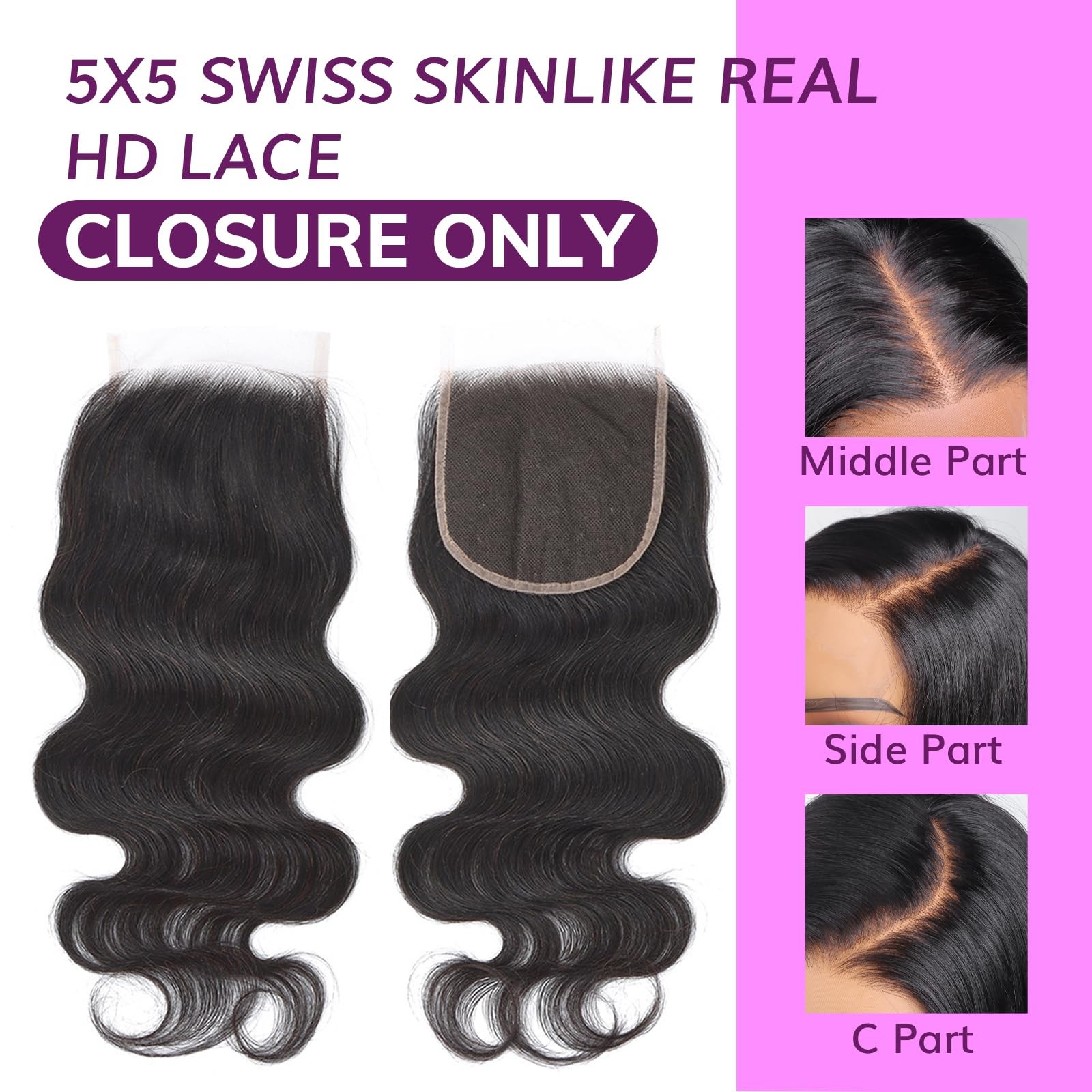 Idn Beauty Skinlike Real Hd Lace Closure Lace Frontal Human Hair Straight Deep