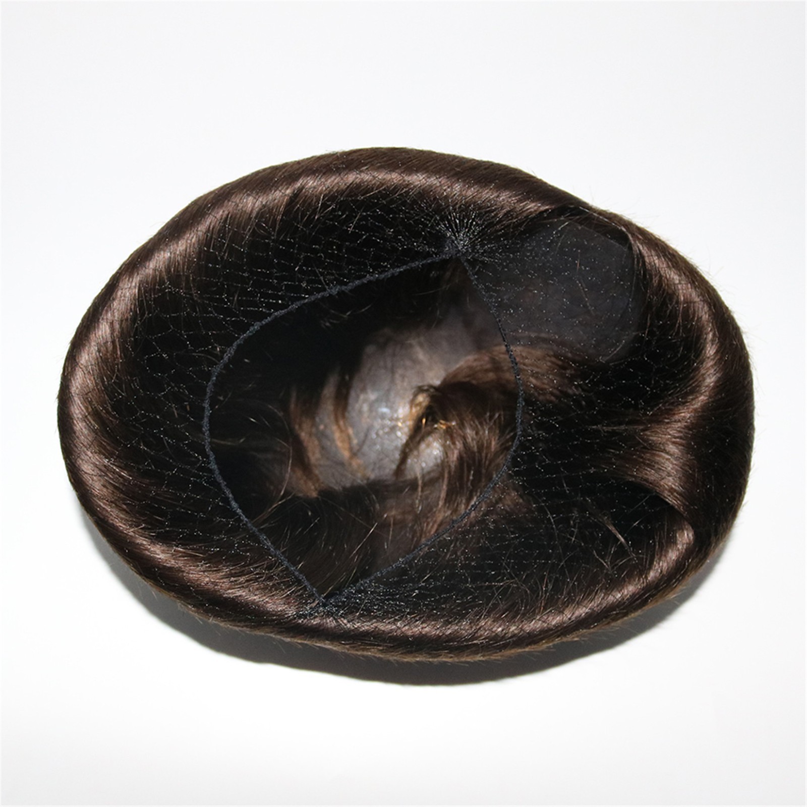 Mens Human Hair Replacement Hairpieces Toupee Poly Skin Lace Center Hair System