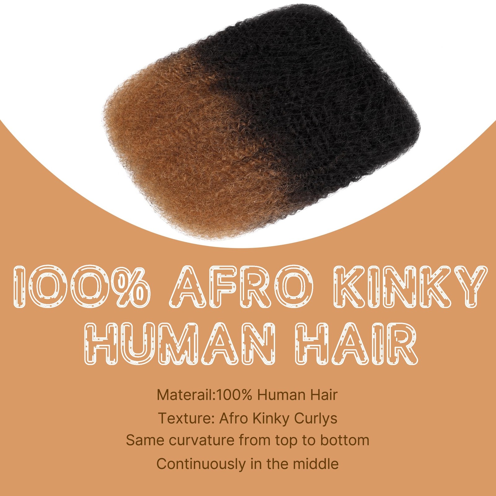 Mibeke Afro Kinky Bulk Human Hair 4C Afro Kinky-Curly Bulk Human Hair For Twist