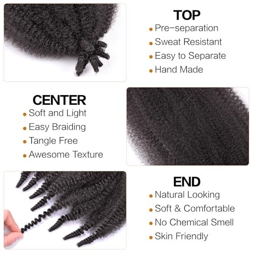 Marley Twist Braiding Hair 8Inch 8 Packs, Spring Twist 8 Inch (Pack of 8) 2#