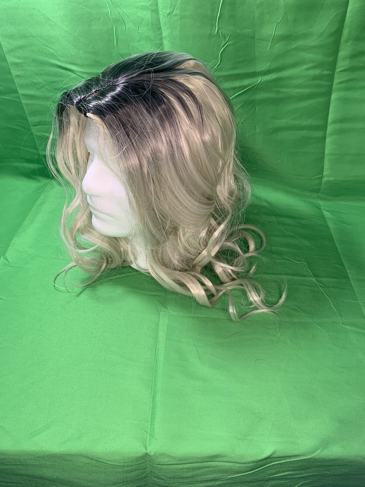 WIG Sexy Wig Mixed Black And Blonde Soft Silky Daily Wear With Clip Cosplay Hair