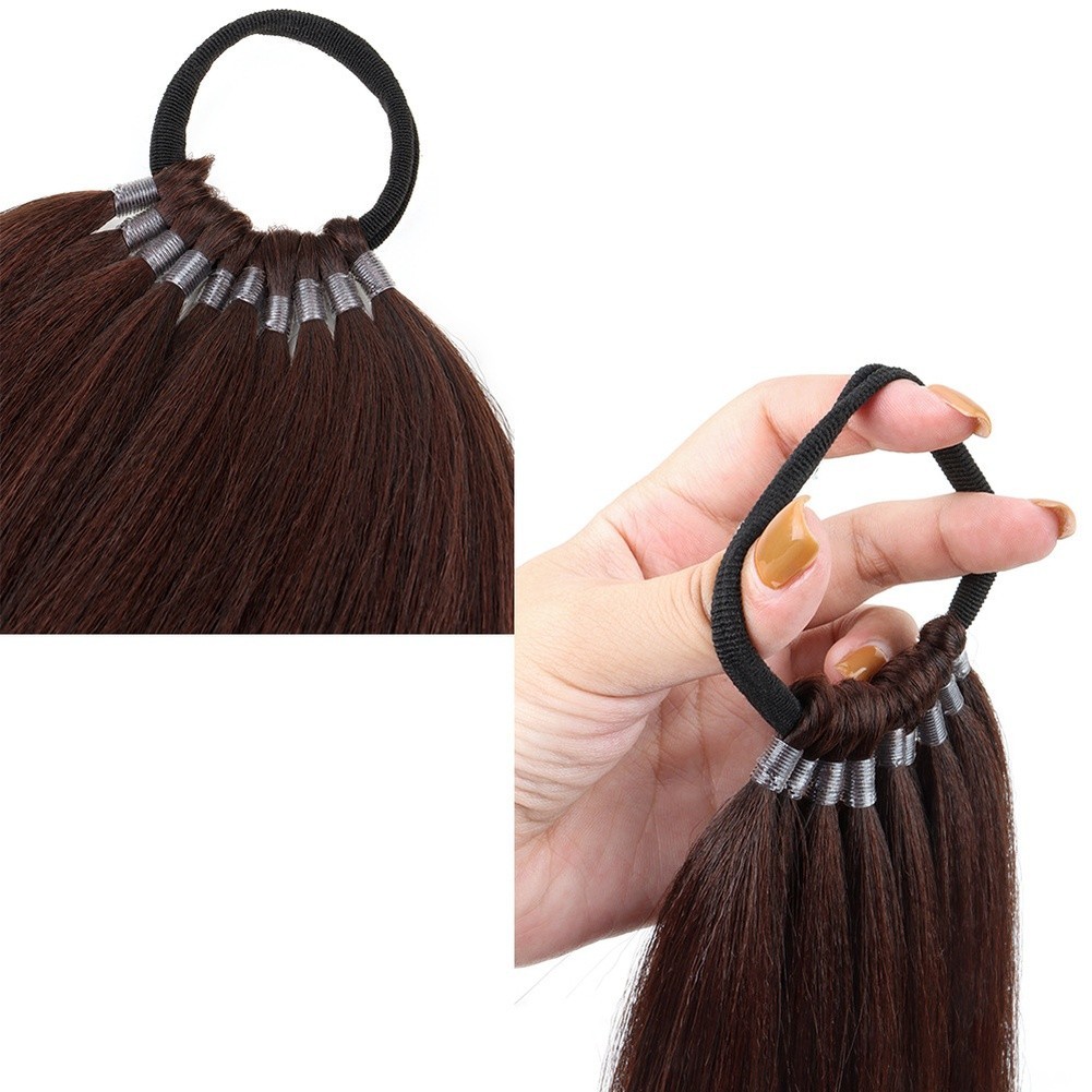 Easy Apply Synthetic High Temperature Wire Ponytail Hair Extensions 55cm 100g