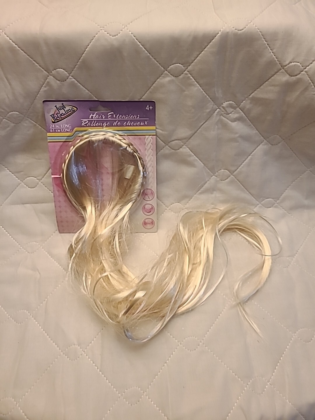 Just Pretending 24″ Inch Long Hair Extensions Platinum Blonde – NEW