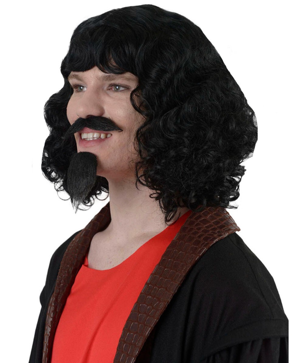 Adult Men’s Renaissance Artist Wig and Mustache, A-01-009-001
