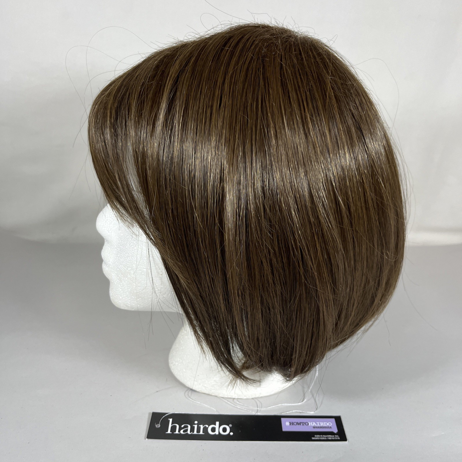 Seriously Sleek Average Bob Wig Hairdo by HAIRUWEAR Chestnut / Light Brown