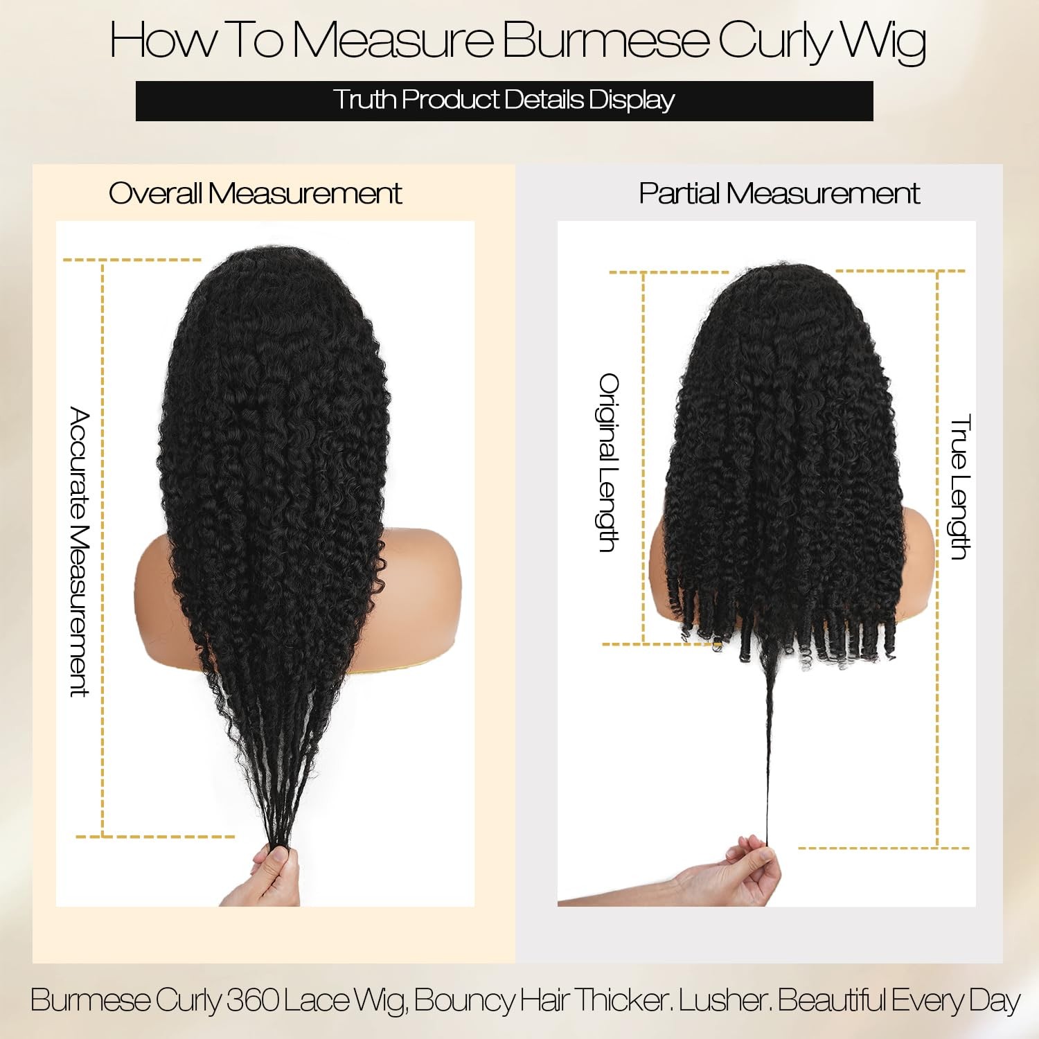 Pruwigs Burmese Curly Human Hair Wig Spiral End 200 Density 360 Full Hd Lace