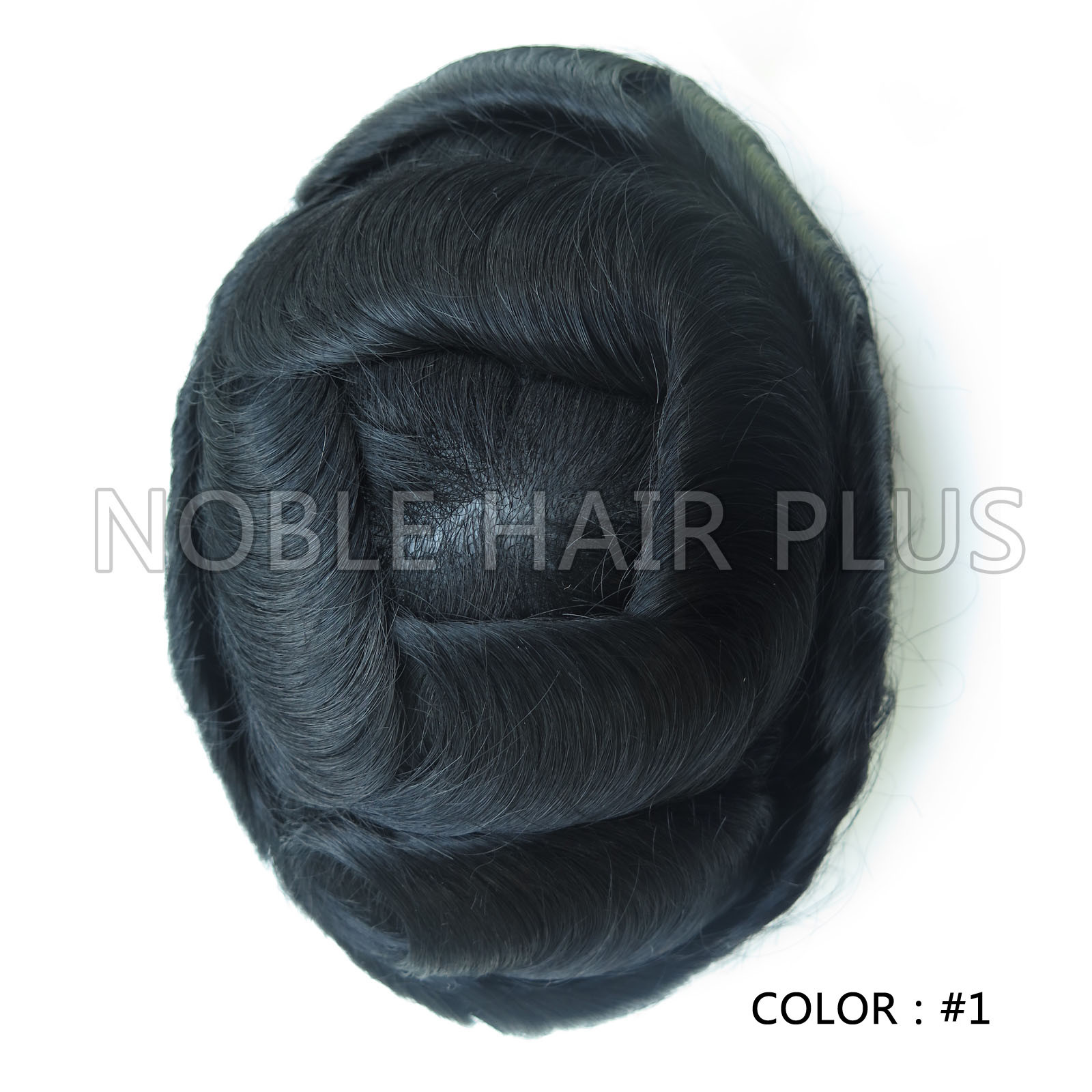 Natural BIO Thin Skin Hair System Mens Toupee Mens Wig Real Hair Replacement