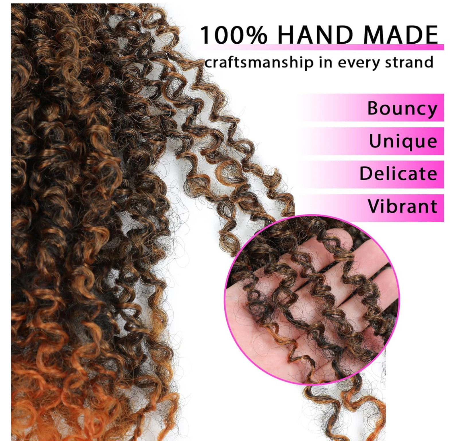 Pre-Looped Crochet Lightweight Braids 10 Inch Yanky Twist Crochet – 7 Pack