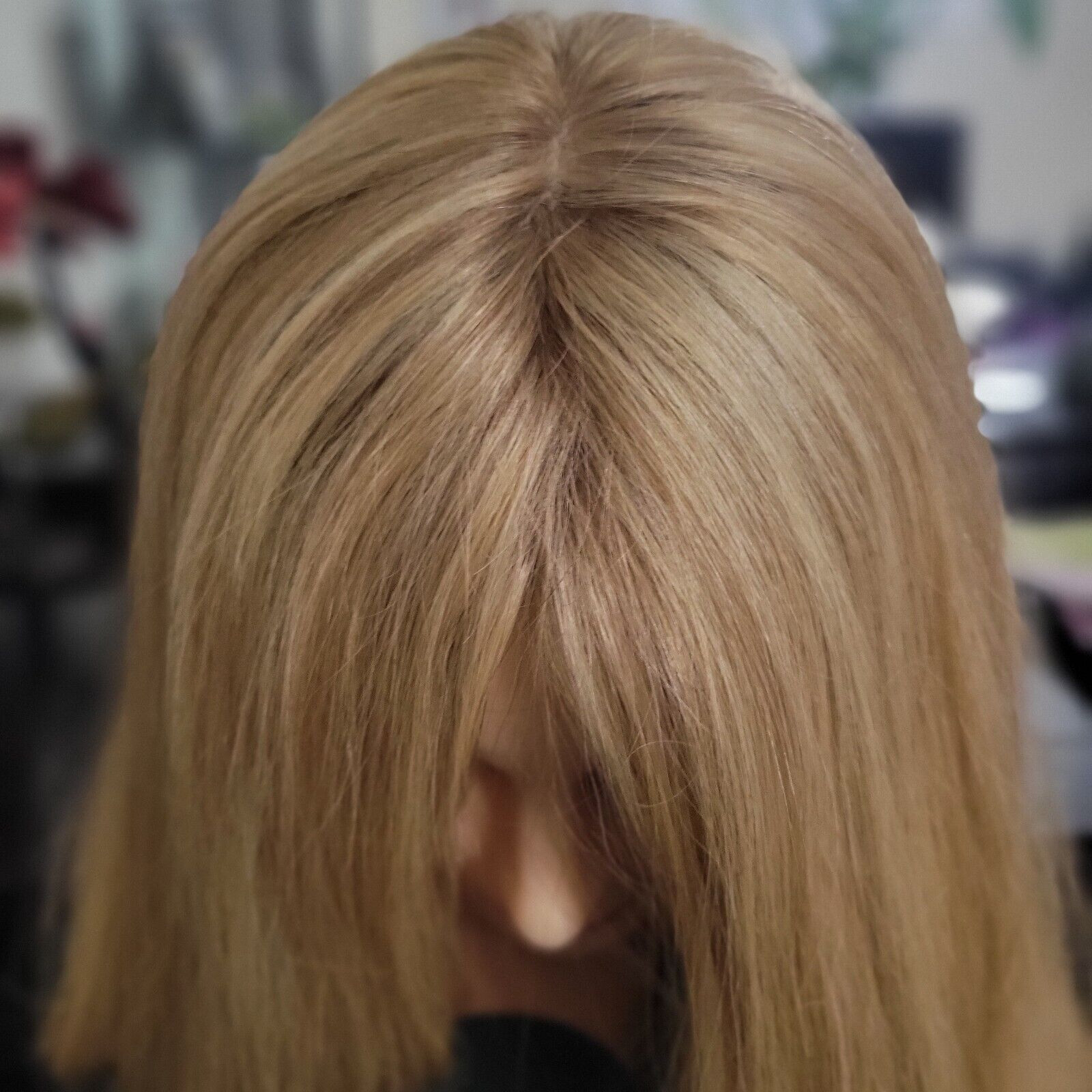 Clary’s 100% Virgin European human hair wig custom highlights blonde – 24 inches