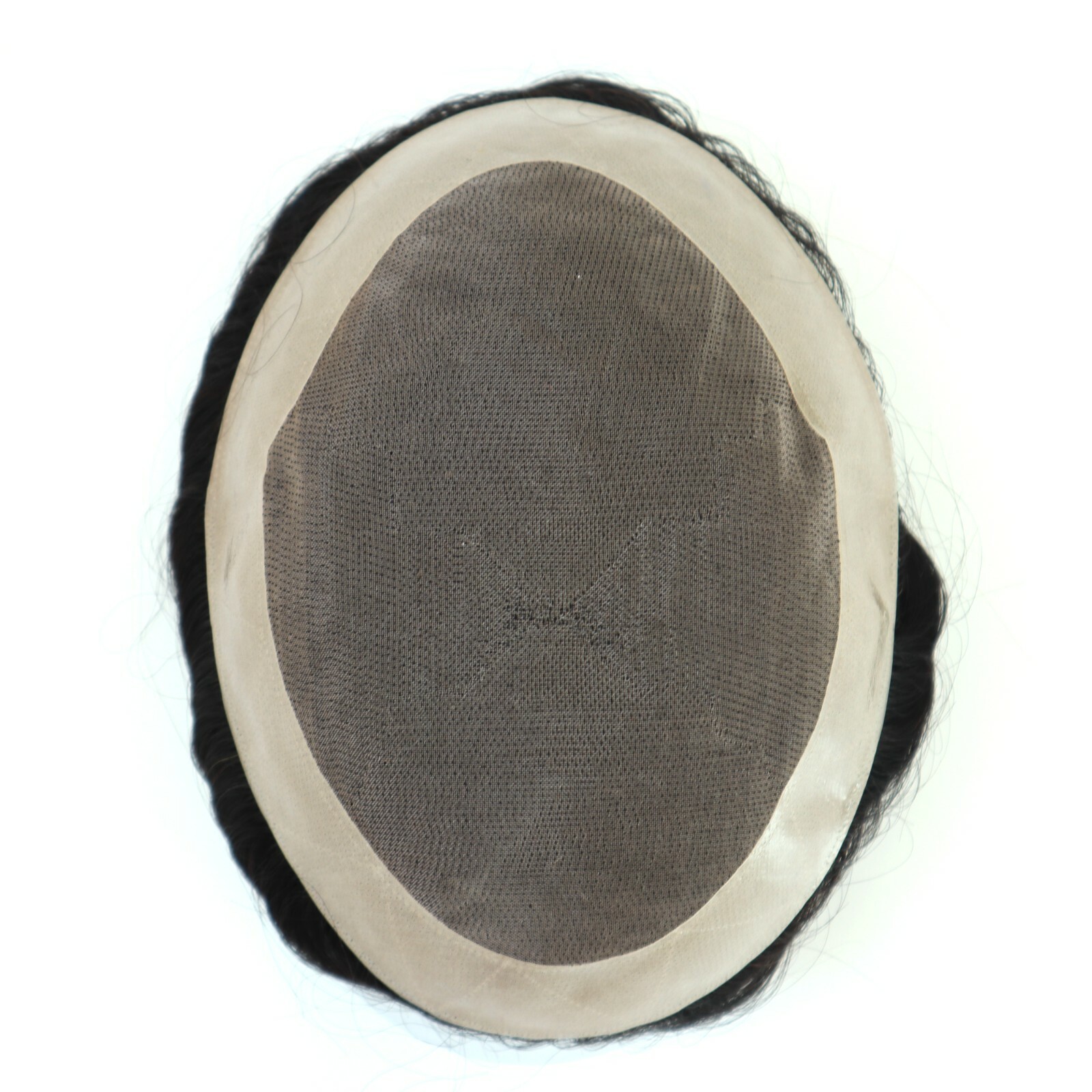 Mens Toupee Human Hair Replacement System Fine Mono Poly Human Remy Hairpieces
