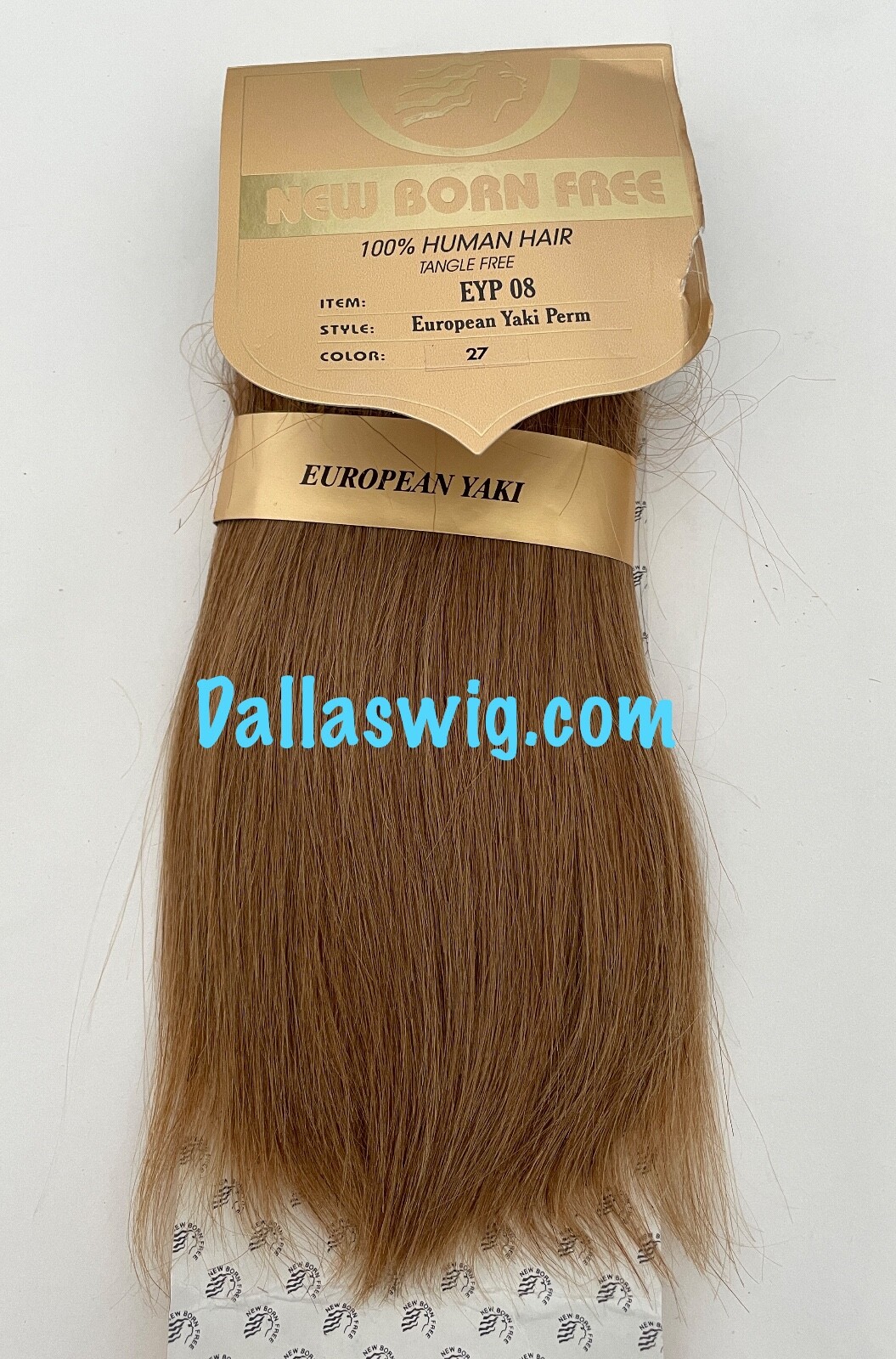 New Born Free 100% Human Hair European Yaki Perm EYP 8″ Weaving Hair ONE Pack