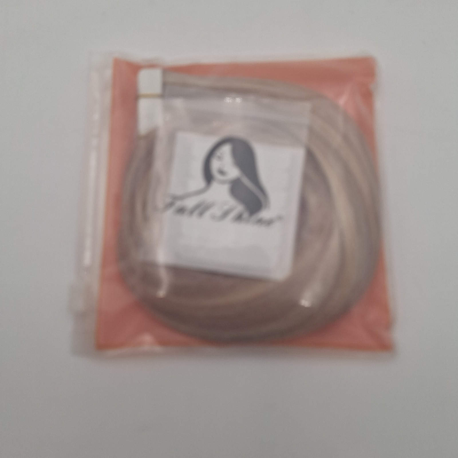 Full Shine Genius 18″ Ash Blonde Tape-In Extensions Light Linen Blonde Blended