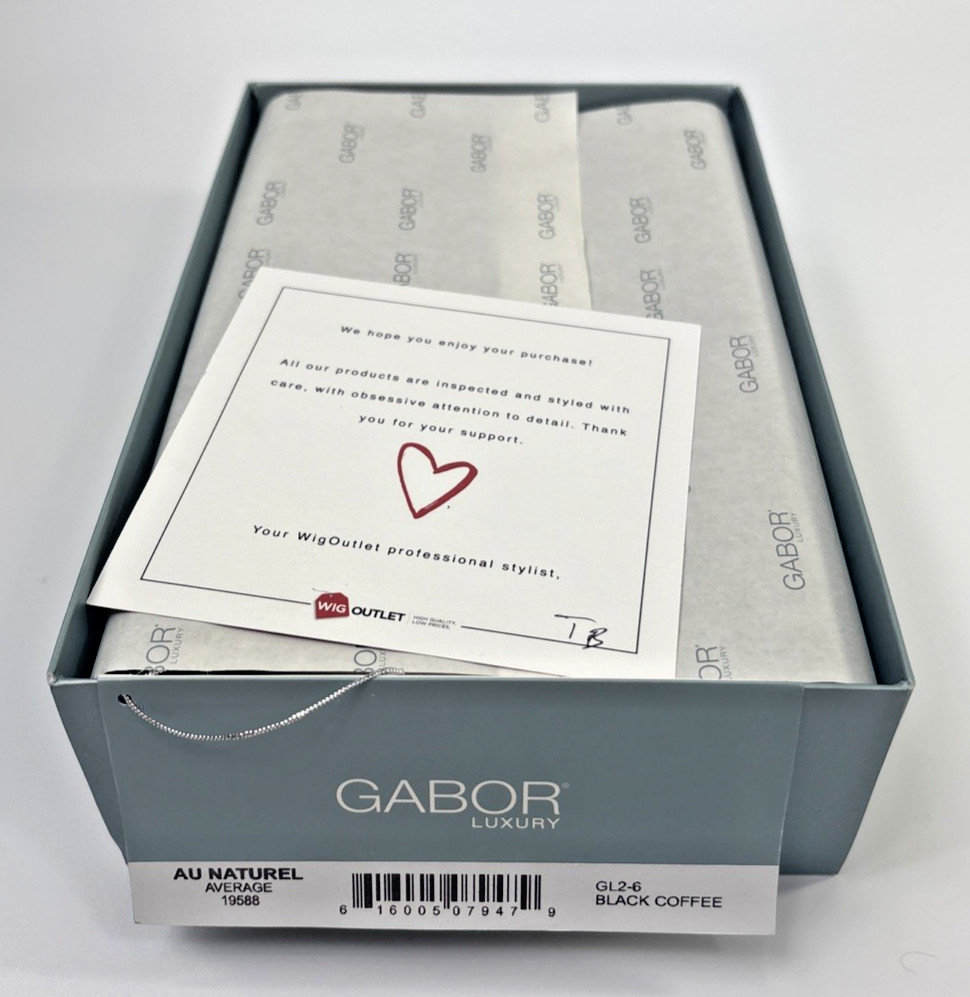 AU NATUREL GABOR Wig AVERAGE GL2-6 BLACK COFFEE