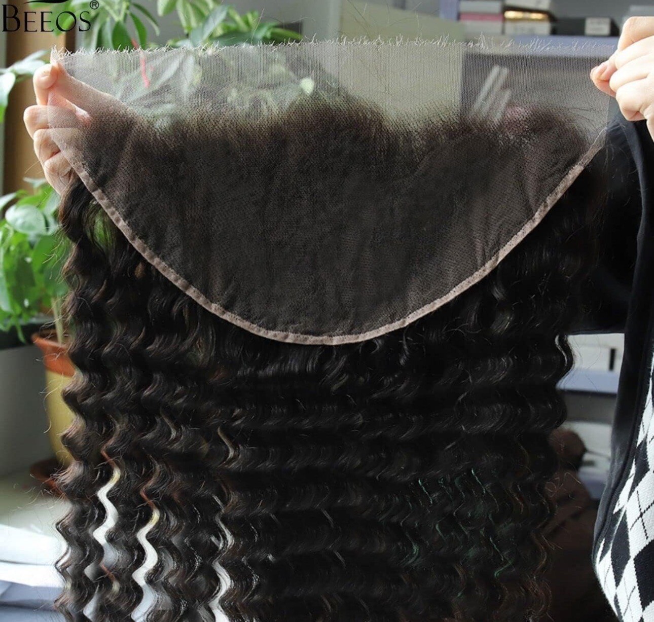 BEEOS 13×6 SKINLIKE Real HD Lace Frontal Only Deep Wave 0.10mm Ultra-thin