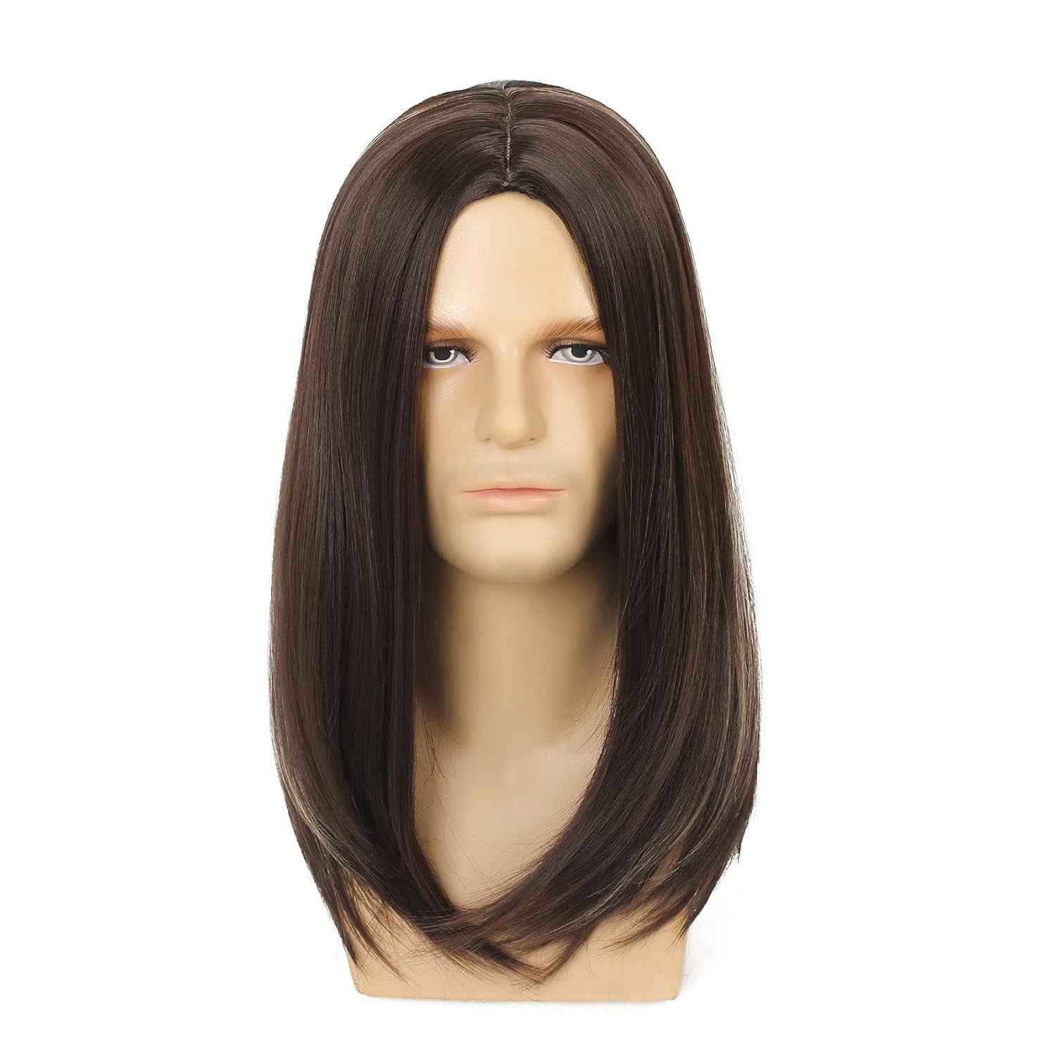 Black Middle Part Long Straight Synthetic Wig Multiple Colors Available Full