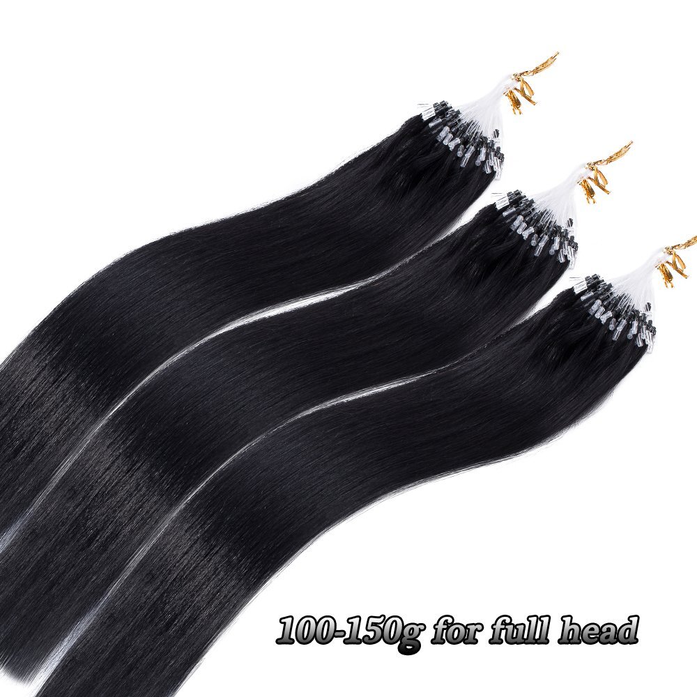 Micro Links Human Hair Extensions Micro loop Bead Remy Russian Straight Hair200g