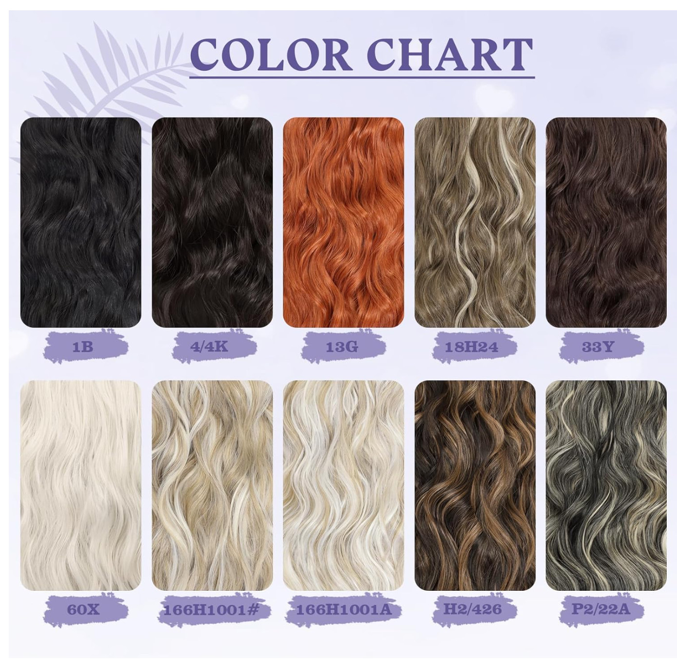 Platinum Blonde Synthetic Clip in Hair Extensions 5Pcs 20 Inches Long Wavy Hair