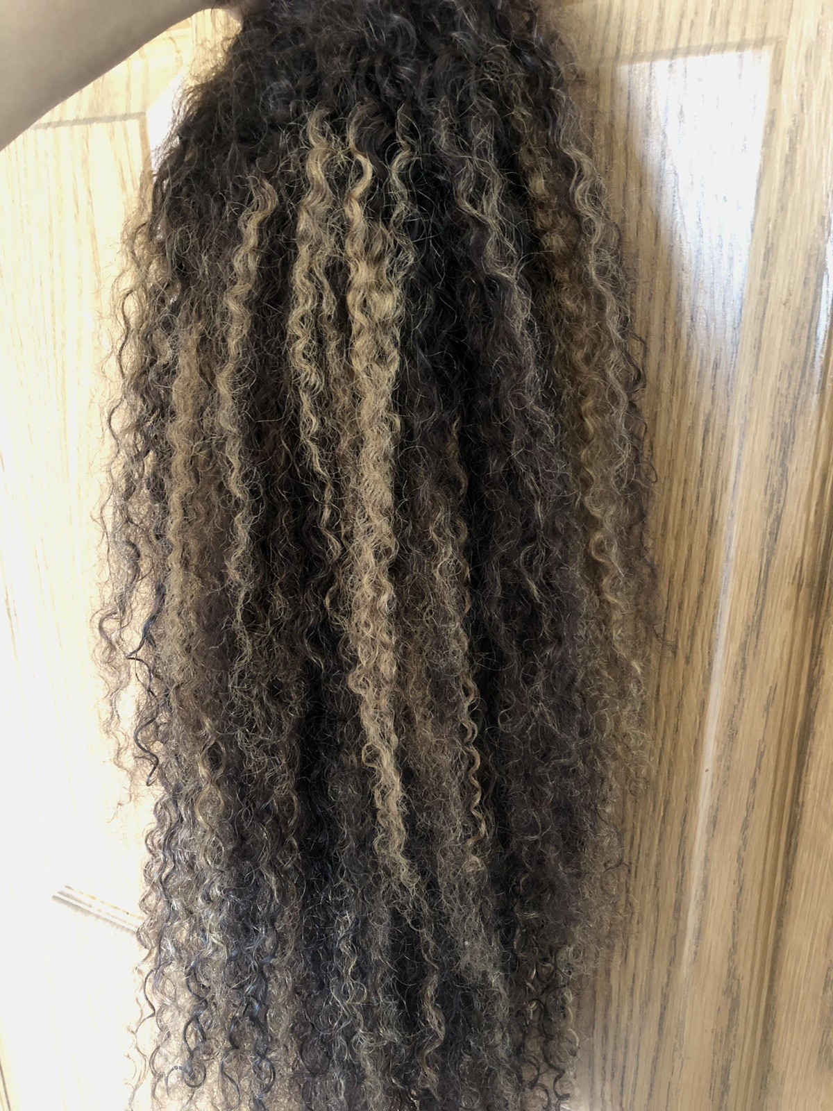 Glueless Balayage Highlight 4C Edges Curly Wig 13×6 Full HD Lace Pre Plucked