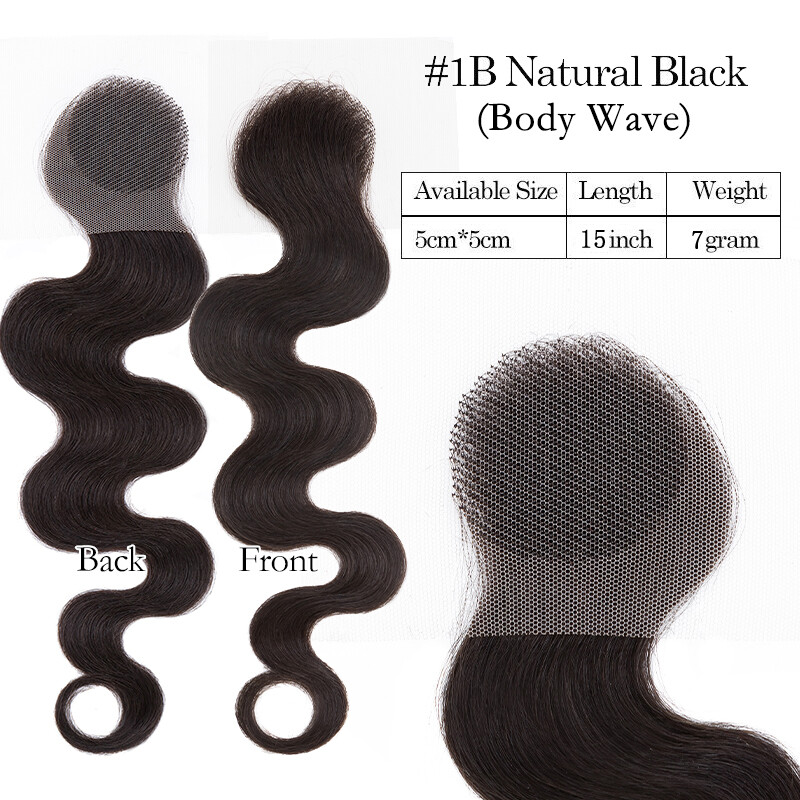 100% Remy Human Hair Hairpiece Full Lace Base Bald Spot Cover-up Patches Topper