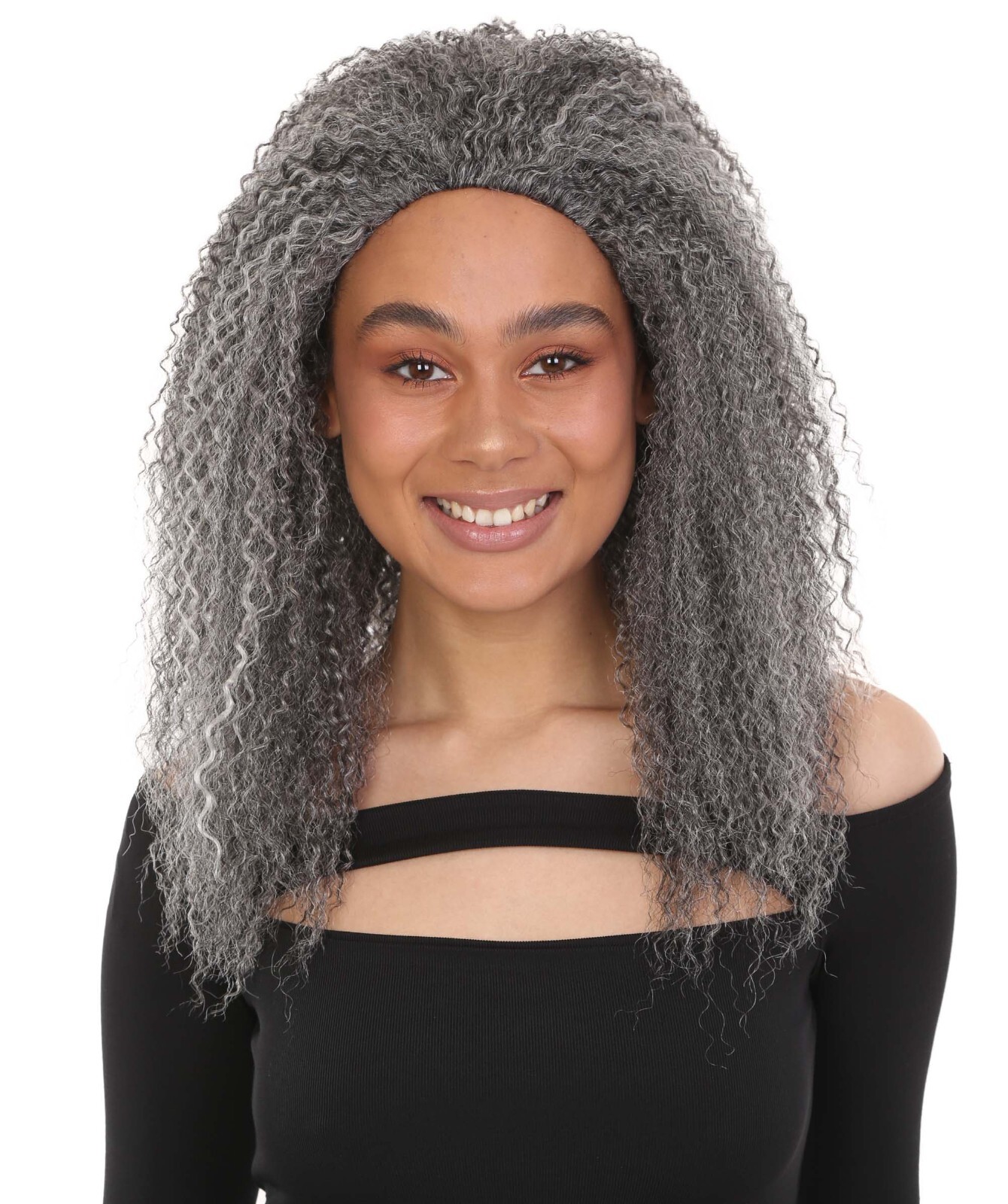 LUXLUXE Rosario Curly Body Waves 20 in Long Half Wig, BH-0005